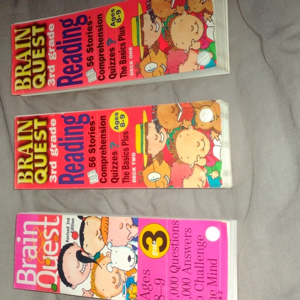 3 Brain Quests for 8-9 yrs